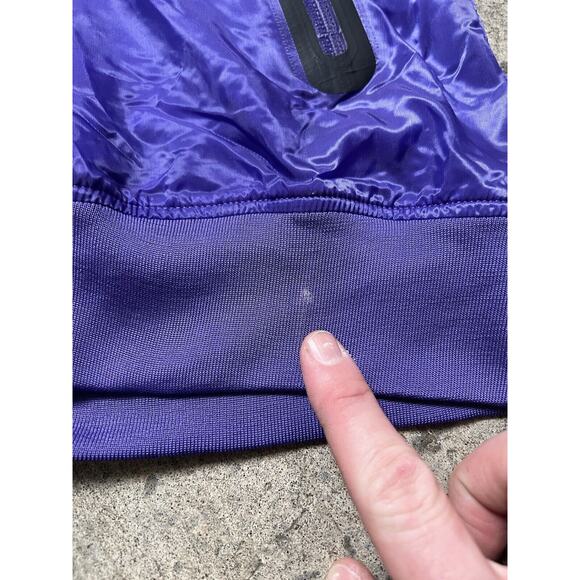 2007 Nike Air Purple Zip Up Satin Jacket Men’s L Rare Vintage - Picture 12 of 13